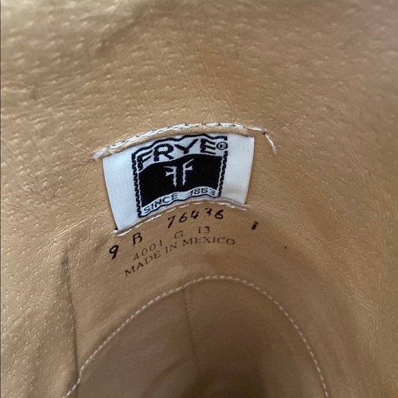 Frye Melissa Logo Tall Boots Size 9 - Picture 10 of 14